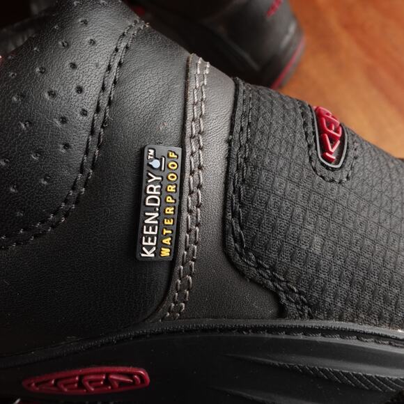 Keen Boots WMS SZ 9 Gray Liberty Ridge Waterproof Leather Hiking Outdoor MiUSA - Picture 11 of 16